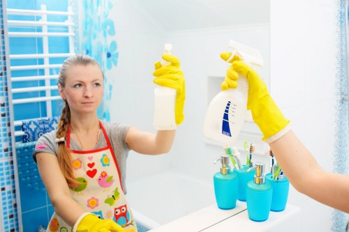 Customer raising a cleaning service complaint in a structured process