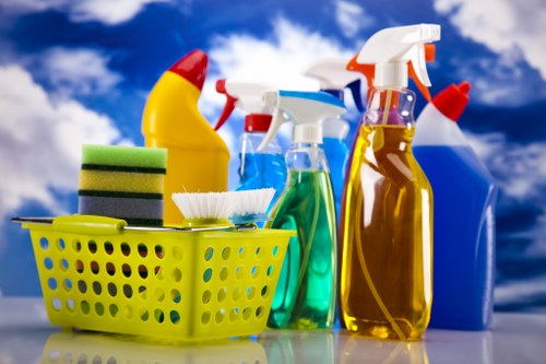 Office cleaning team preparing a Lambeth workplace for the day