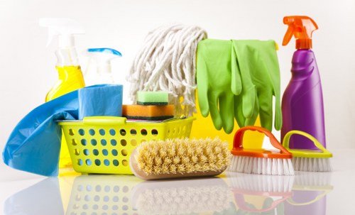 Professional cleaner carrying out a thorough kitchen deep clean
