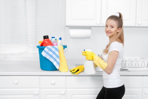 Cleaner preparing a Lambeth home for a professional cleaning visit