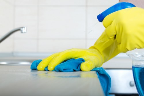 Freshly cleaned carpet in a Lambeth home after professional treatment