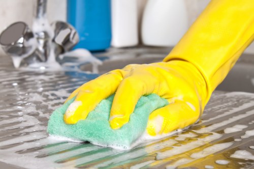 Professional cleaning of an office kitchen in Lambeth