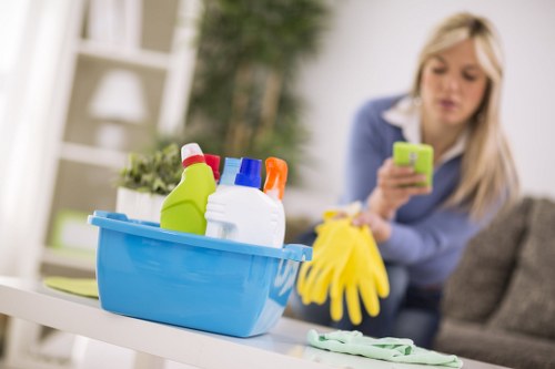 Freshening a commercial seating area with upholstery cleaning in Lambeth