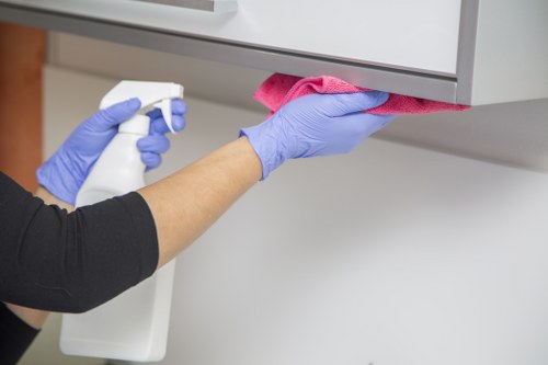 Sustainable cleaning operation in Lambeth focused on recycling and reuse