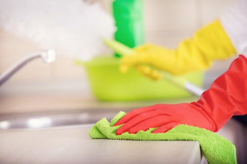 Lambeth cleaning team carrying out a deep one-off clean in a local property